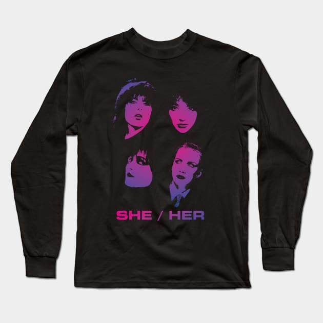 Brit Girls Long Sleeve T-Shirt by haunteddata